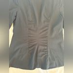 CAbi  Black Pinstripe Ruched Button Down Blazer 6 Work Business Photo 7