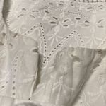 Loft  White Eyelet Lace Sleeveless Blouse Size XS Photo 4