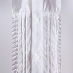 ZARA  White Ruffled Poplin Shirt - S Photo 1