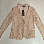 Allegra K  Lace Blazer - Light Pink Photo 0