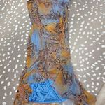 Vintage Y2K Silk Beaded Asymmetrical Evening Dress suewong nocturne bubble lilac Orange Size undefined Photo 0