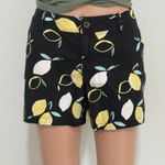 a.n.a . lemon print 10 twill shorts flat front chino SH2 2424 Photo 10