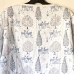 Emerson Fry Reversible Quilted Jacket Twin Fawn Organic Cotton Blue Large EUC Photo 6