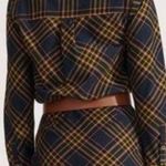 Veronica Beard  Roberta Plaid Long Sleeve Ruffle Flannel Mini Dress US 2 NWT Photo 1