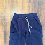 FIGS  Technical Collection Navy Cargo Scrub Pants XS Drawstring Jogger Photo 1