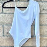 superdown Revolve One Sleeve Long Sleeve White Bodysuit Size Small Photo 0