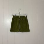 We The Free Free People Virgo Mini Skirt Cadet Green Denim Women's Size 25 Photo 3