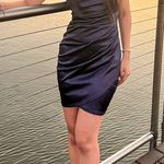 Dillard's Navy Blue Hoco Dress Photo 0