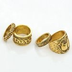 Boutique 🐘 4pc Boho Elephant Gold Midi Rings Bohemian New Photo 5