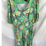 Sanctuary Printed Tie Back Maxi Dress in Multi Size 22W Photo 3