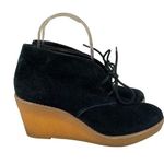 Cole Haan  Black Suede Halley Wedge Shoes Size 7.5 Photo 0