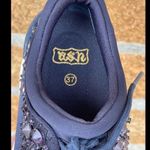 Ash 
MIDNIGHT 'MUSE BEADS' EMBELLISHED
LACE AND SATIN SNEAKERS 37/7 Photo 3