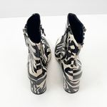 ASOS Designs Faux Leather Zebra Print Side Zip Chunky Heel Chelsea Boots Size 6 Photo 6