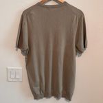 ZARA  Women’s Plain Knit Short Sleeve Top in Tan Sz L Photo 1