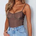 White Fox Boutique  Bodysuit Black Photo 0