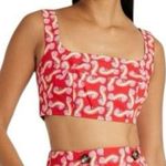Saloni Multicolor Printed Poplin Cropped Tank Top Women 8 NWT MSRP $201 | 47 Photo 0