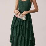 RIHOAS The Green Sweetheart Neck Lace Maxi Dress XS 05 Photo 1