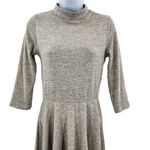 Buckle Alya Mock Neck Turtleneck Asymmetrical Midi Sweater Knit Dress Small Photo 1