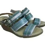 Fly London  Women’s EU 37 US 6.5-7 Leather‎ Wedge Sandals Leather Strappy Boho Photo 0