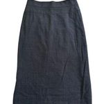 Hugo Boss charcoal gray pencil midi wool/silk skirt size 8 Photo 0