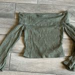 Cider  Ribbed Knit Top in Olive Photo 4