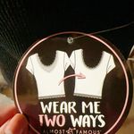 Almost Famous L/XL super stretchy soft in round/v-neck two ways short sleeve NWT New with tag Same day shipping Smoke and pets free Photo 3