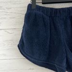 Aerie Navy Blue Sherpa Pull On Lounge Shorts Size S Photo 2