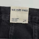 Free People NWT We The Free Jeans Size 29  Black Crvy‎ Siren Low Rise Straight Photo 5