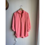 Frank & Eileen Mary Classic Shirt Dress Famous Denim in Sunset Pink Small Photo 4