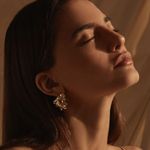 NWT Women's Amber Sceats Reese Sculptural 24K Gold Plated Earrings Photo 2