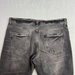 ZARA  ZW Collection Straight Leg Crop Jeans Size 6 Faded Black High Rise Waist Photo 5