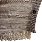 Woven Heart NEW  fringed hem cape sweater size Small Photo 4