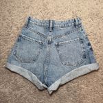 ZARA Classic Blue High Rise Denim Women's Shorts Photo 1