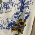 Breckenridge Vintage  Sunflowers Sweatshirt Size M Photo 2