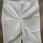 Cream color, size, XL, bow, leather cropped pants White Photo 2