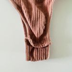 SKIMS Rose Clay Stretch Rib Scoop Neck Tank Bodysuit - S/M Photo 3