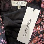 Hale Bob Jade Lurex Jacquard Tiered Dress Floral Romantic Bohemian Cottagecore Photo 7