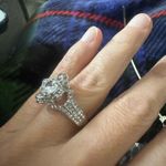 Zales New 925 Silver Large Flower Diamond Ring Photo 4