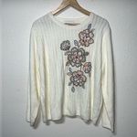 New With Tags Alfred Dunner Glacier Lake Embellished Chenille Sweater XL Photo 0