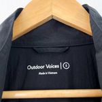 Outdoor Voices Black Nylon Windbreaker Jacket Water Resistant Bomber Small Photo 2