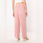 ZARA Plissé Pleated Palazzo Flowy Wide Leg Pants - Size M - Pink - NWT Photo 1