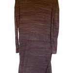 Athleta heathered purple maternity dress women's size medium long sleeves Photo 0