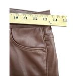 MOTHER THE MID RISE DAZZLER ANKLE Pants Size 27 Brown Faux Leather New #X1 Photo 10