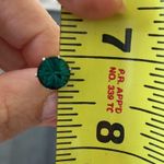 Bright beautiful green emerald studs Photo 3