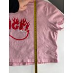 Adika  Pink Angel Energy Cropped T Shirt Top Womens Size Medium Photo 6