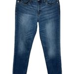 Judy Blue SZ 11/30 Relaxed Fit Jeans Mid-Rise Stretch Zip-Fly Whiskered Blue Photo 0