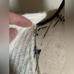 🌞NWOT Alfred Dunner White Sequin 3/4 Sleeve with Detachable Necklace Sweater #W Silver Size undefined Photo 5