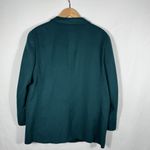 LL Bean Women's Green Wool & Cashmere Single Button Jacket USA Made 18P Size 16P Photo 2