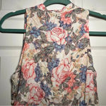 Paraphrase Size Large Sleeveless Rayon Floral Blouse Photo 5