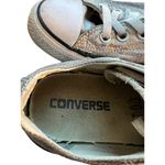 Converse Silver Metallic Low Top Shoes 153180F Lace Up Size 5 Mens 7 Women READ Photo 7
